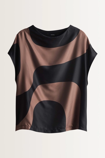 Top met abstracte print Kesora print Someday