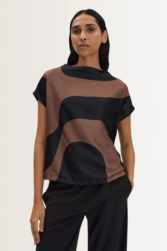 Top met abstracte print Kesora print Someday