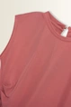 Top met asymmetrische drapering