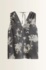 Top met bloemenprint en V-hals Marc O'Polo