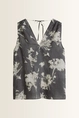 Top met bloemenprint en V-hals Marc O'Polo
