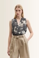 Top met bloemenprint en V-hals Marc O'Polo