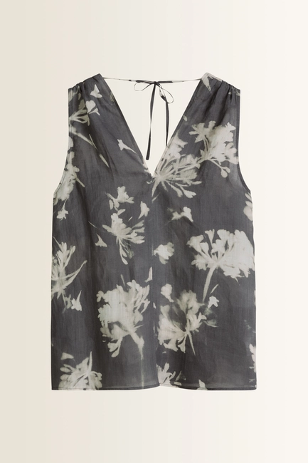 Top met bloemenprint en V-hals Marc O'Polo