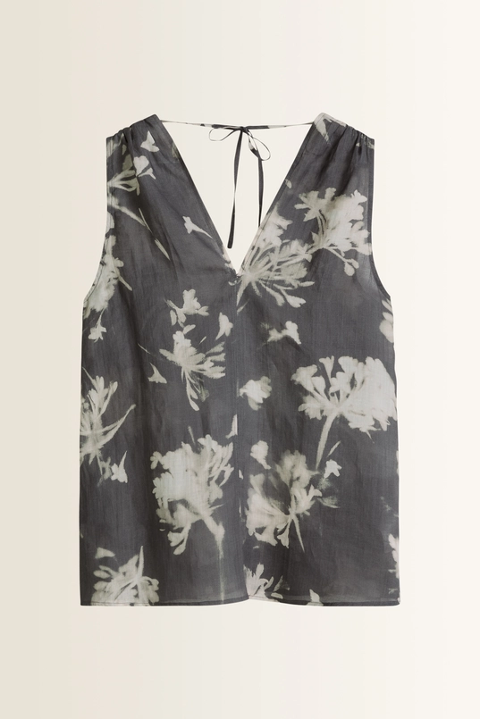 Top met bloemenprint en V-hals Marc O'Polo