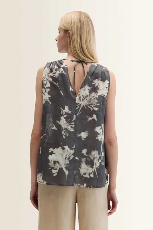 Top met bloemenprint en V-hals Marc O'Polo