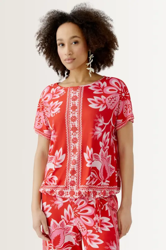 Top met bloemenprint OUI