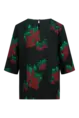 Top met bloemprint