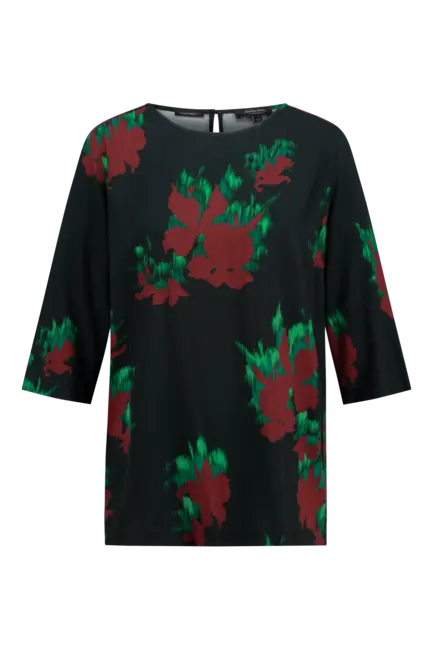 Top met bloemprint