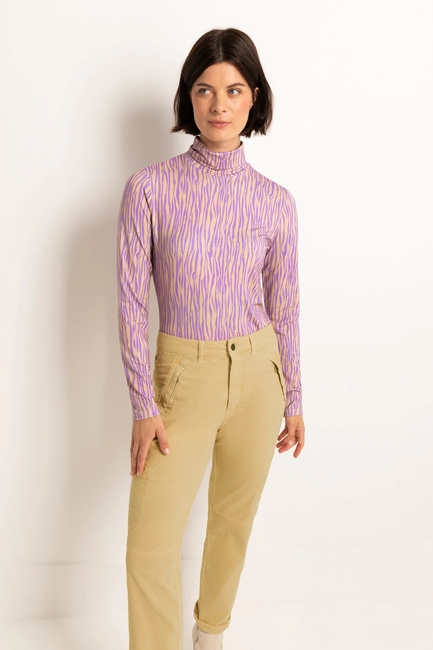 Top met col en print