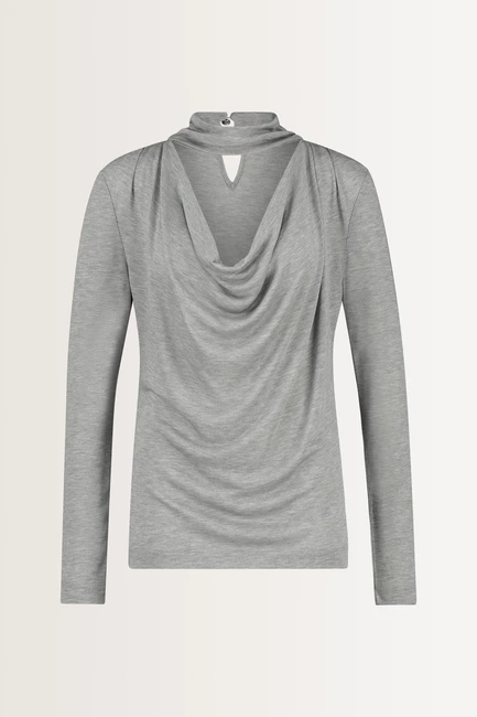 Top met draperie