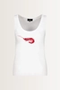 Top met garnalenprint en strass Monari