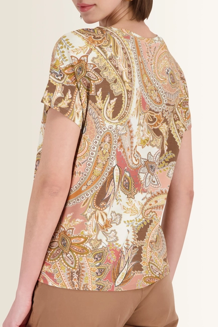 Top met kleurrijke paisleyprint Monari