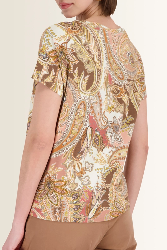 Top met kleurrijke paisleyprint Monari