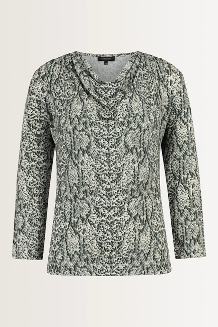 Top met slangenprint