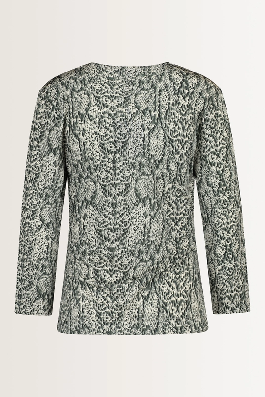 Top met slangenprint