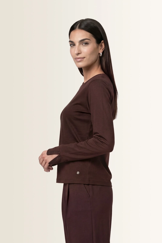 Top met strassdetails Monari