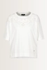 Top met transparant detail en pareltjes Monari
