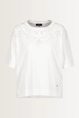 Top met transparant detail en pareltjes Monari