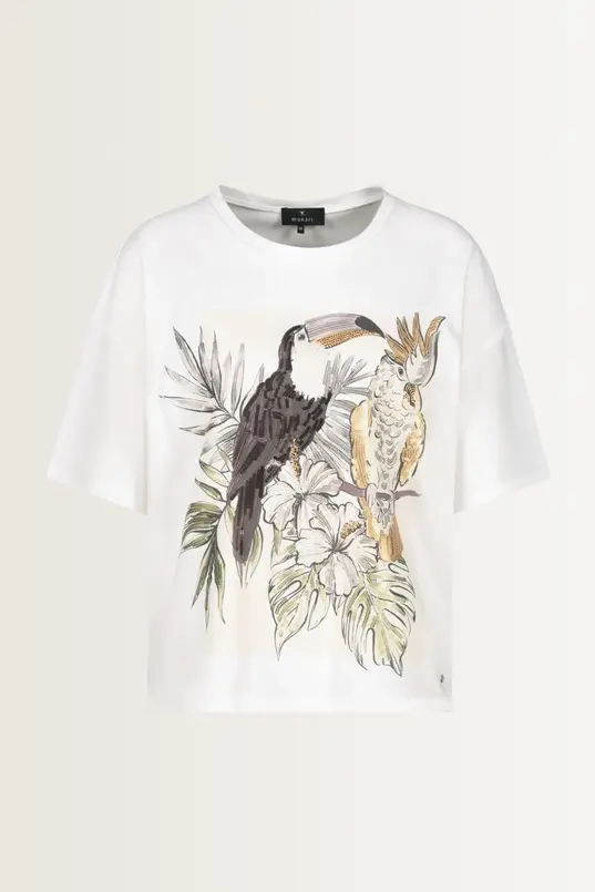 Top met tropische print Monari