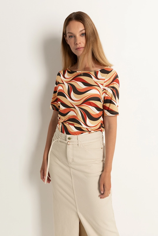 Top multicolour print