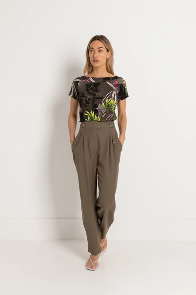 Top tropische print