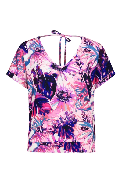 Top tropische print