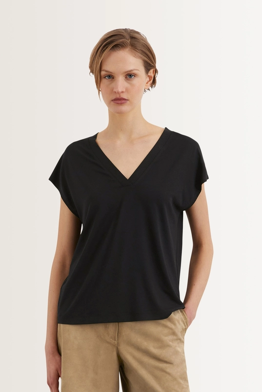 Top van glanzende jersey Marc O'Polo