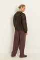 Transparante blouse met brede kraag
