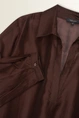 Transparante blouse met brede kraag