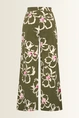 Travel broek bloemendessin