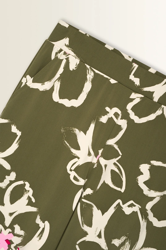 Travel broek bloemendessin