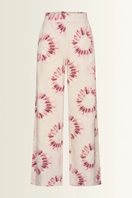 Travel broek in tie-dye dessin