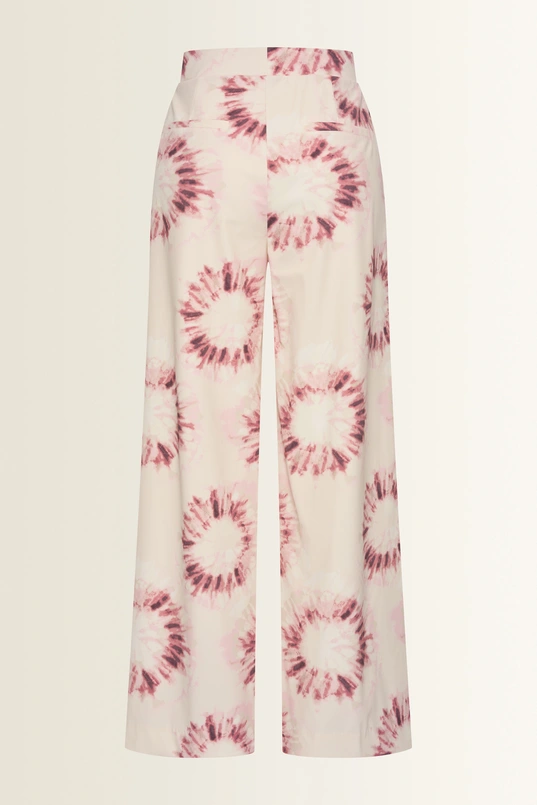 Travel broek in tie-dye dessin
