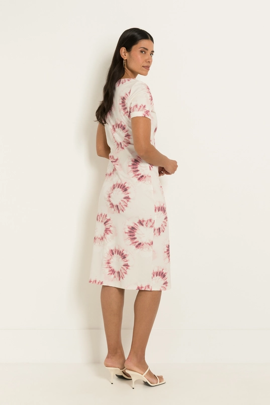 Travel jurk in tie-dye dessin
