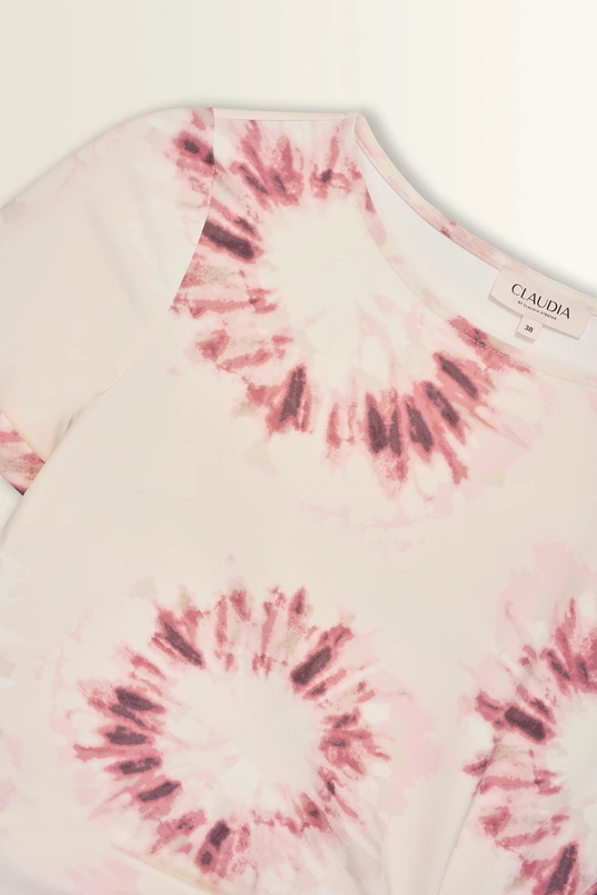 Travel jurk in tie-dye dessin