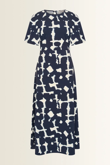 Travel maxijurk met grafische print