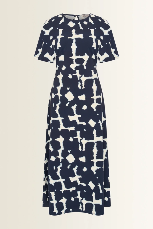 Travel maxijurk met grafische print