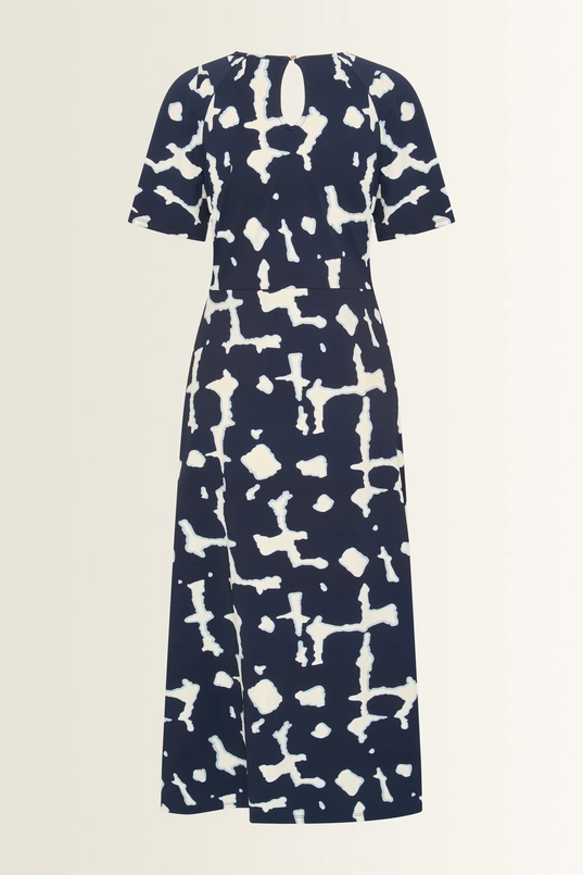 Travel maxijurk met grafische print