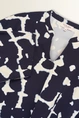 Travel top in kimonomodel met print