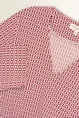 Travel top met overslag en strikdetail
