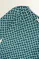 Travel top met print en ceintuurdetail