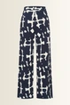 Travel wide-leg broek met print