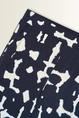 Travel wide-leg broek met print