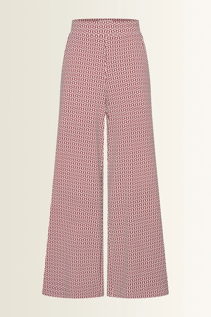 Travelbroek met grafische print