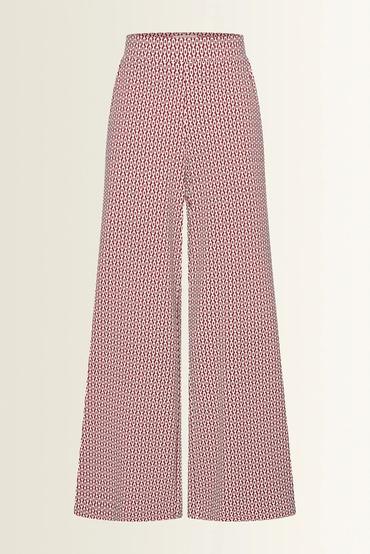 Travelbroek met grafische print