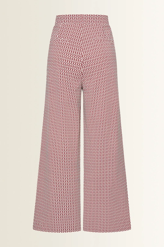Travelbroek met grafische print