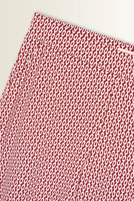 Travelbroek met grafische print