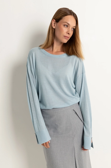 Trui merino & lurex