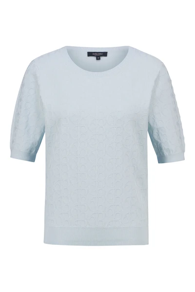 Trui met jacquard logo