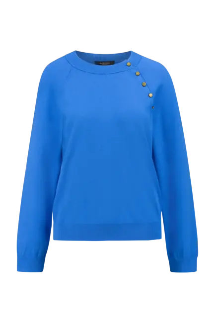Trui met knoopdetail